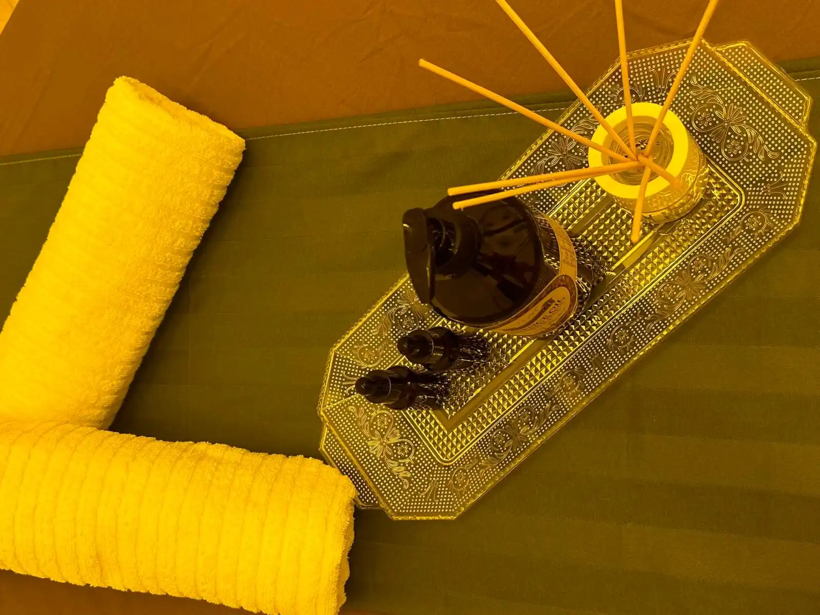 Toallas y aceites esenciales